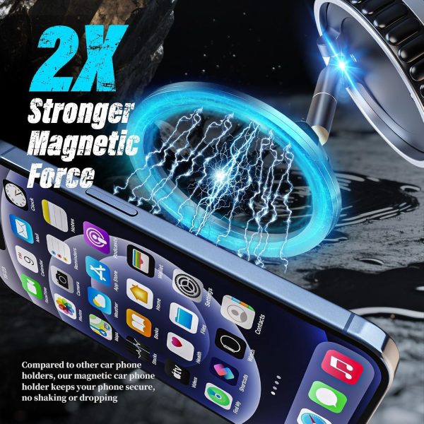 KTEBO® Strong Magnetic Phone Holder for Your Car, 360° Adjus... - Image 2