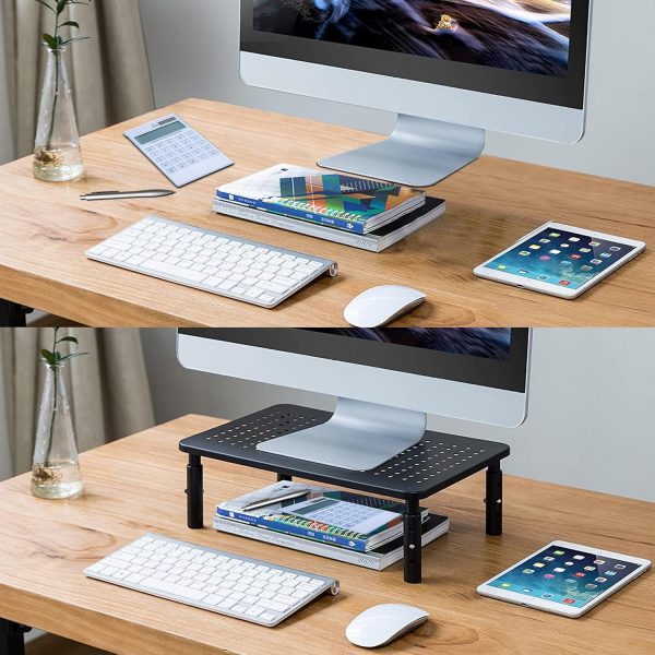 Bracwiser Monitor Stand Riser, Metal Computer Stand, 3 Heigh... - Image 9
