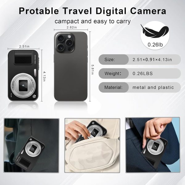 JVSCAM Digital Camera, Autofocus 48MP Kids Camera, FHD 1080P... - Image 8