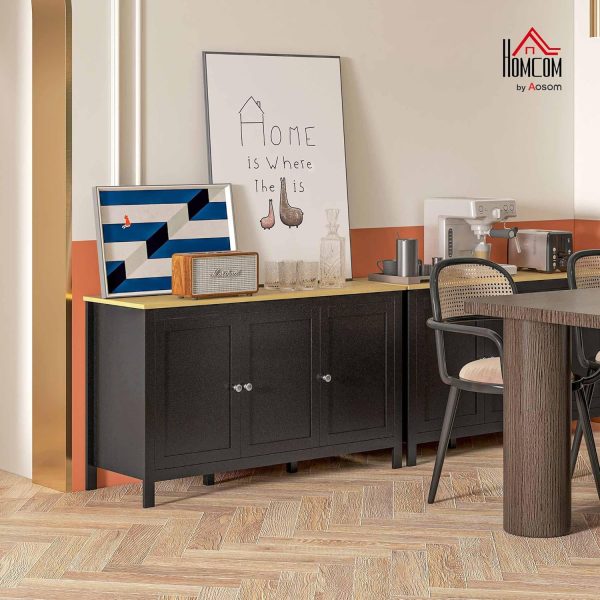 HOMCOM Buffet Cabinet, Sideboard, Storage Cabinet with Doors... - Image 2