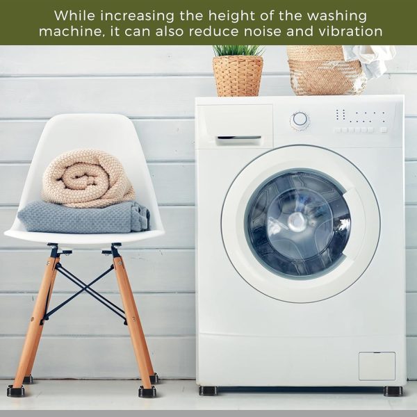 16 Pack Furniture Risers,Washing Machine Raised Feet,Washing... - Image 6