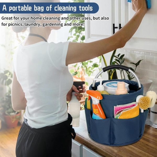 AKOZLIN Cleaning Caddy Organizer with Handle Foldable Cleani... - Image 8