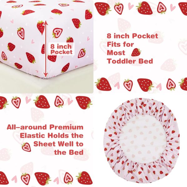 Lasoftan Toddler Bedding Set, Toddler Bed Comforter Sets for... - Image 3