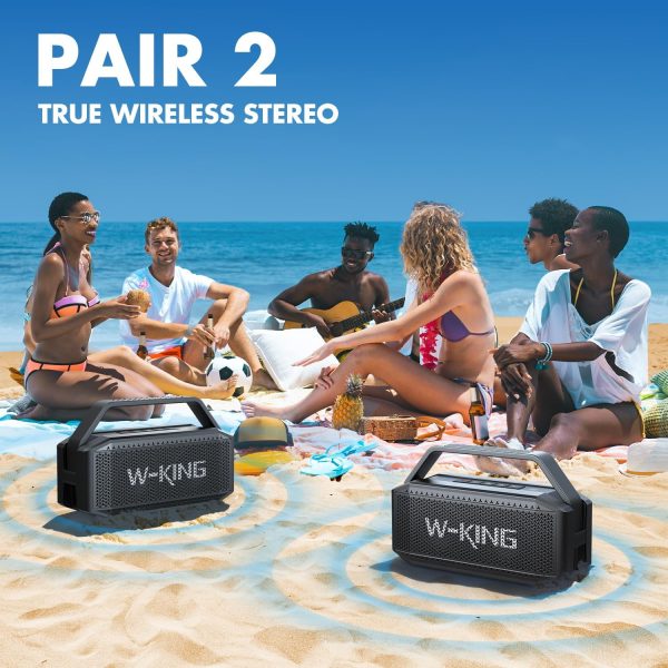 Bluetooth Speaker Wireless Portable, W-KING 80W PEAK Haut Pa... - Image 4