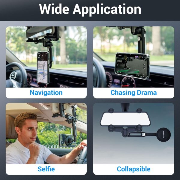 PROfezzion Rearview Mirror & Vent Clip Magnetic Phone Holder... - Image 6