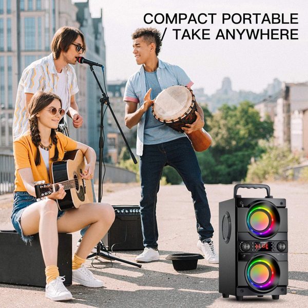 60W (80W Peak) Portable Bluetooth Speaker with Double Subwoo... - Image 8