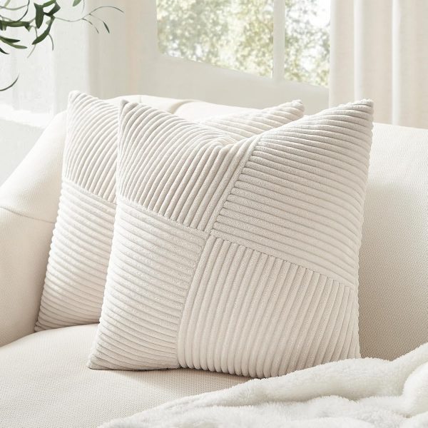 Topfinel Cream White Decorative Neutral Throw Pillow Covers ... - Image 7