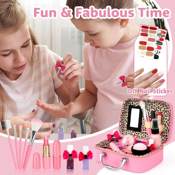 Kids Makeup Kit Girls Toys,Washable Makeup Kit Real Cosmetic... - Image 6