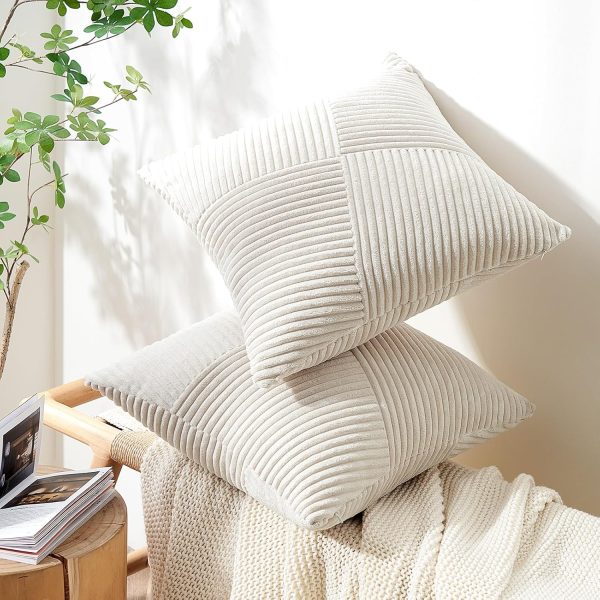 Topfinel Cream White Decorative Neutral Throw Pillow Covers ... - Image 5