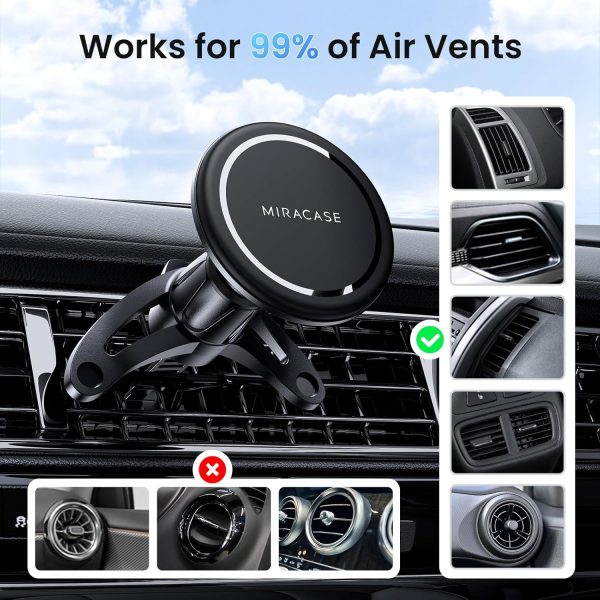 Miracase for MagSafe Car Mount, Magnetic Phone Holder for Ca... - Image 6