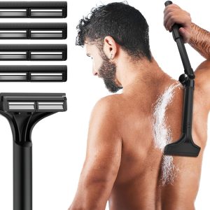NUBACK Manual Back Shaver for Men with Long Extendable Handl...