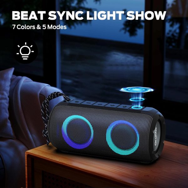 Oraolo Bluetooth Speaker 24W, Portable Speaker with RGB Ligh... - Image 5