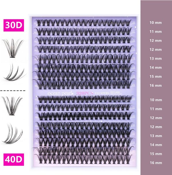 Lash Extension Kit 30D+40D Eyelash Extension Kit 320 Pcs Las... - Image 7