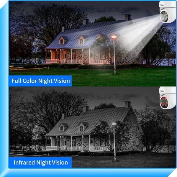 Hiseeu 5MP 360° Pan Tilt Camera WiFi Security Camera, Outdoo... - Image 3
