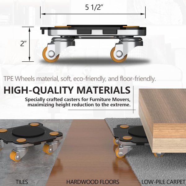 ONEON Furniture Mover Pro Set - Enhanced Dolly and Lifter wi... - Image 3