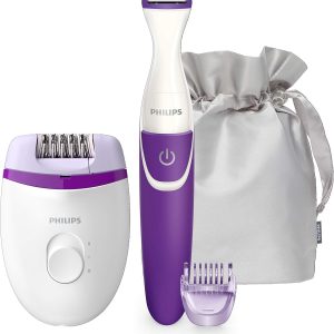 Philips Satinelle Essential Corded Compact epilator with Bik...