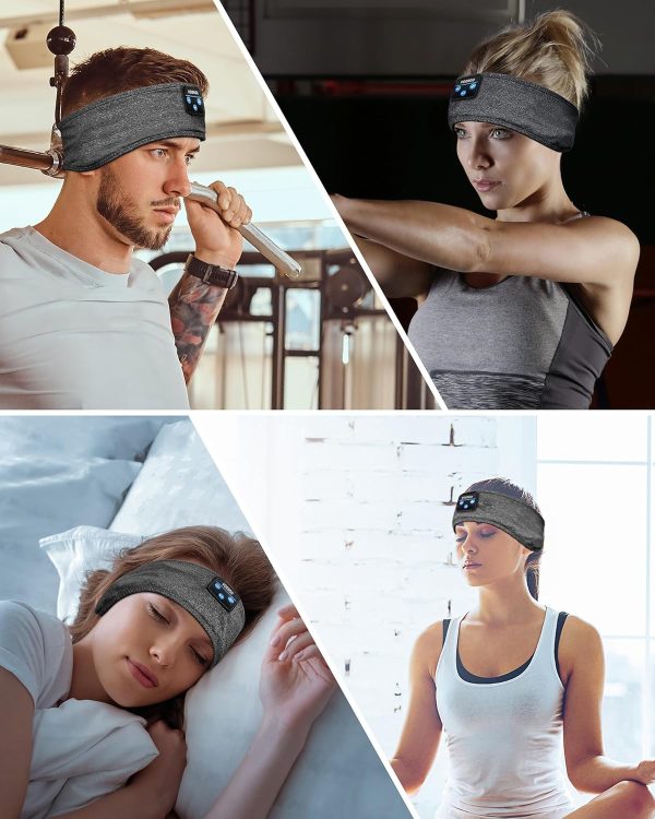Voerou Sleep Headphones Sports Headband,Bluetooth Sleep Mask... - Image 8