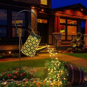Solar Lights Outdoor Waterproof, Solar Watering Can Lights G...