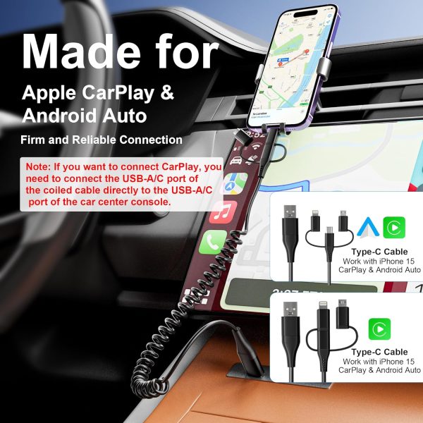 Coiled Multi Charging Cable - USB C Lightning Micro USB Cabl... - Image 2