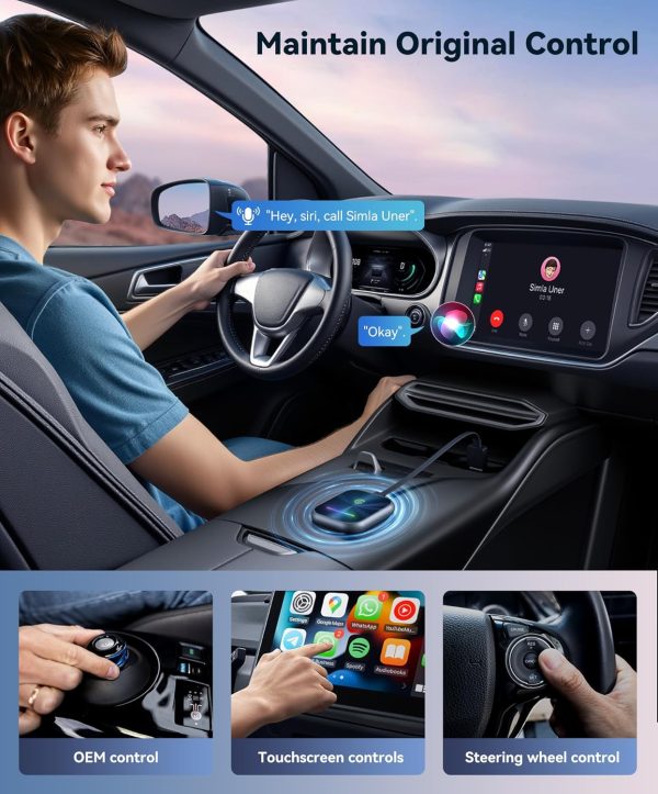 Wireless CarPlay Adapter,2 in 1 Wireless CarPlay and Android... - Image 5