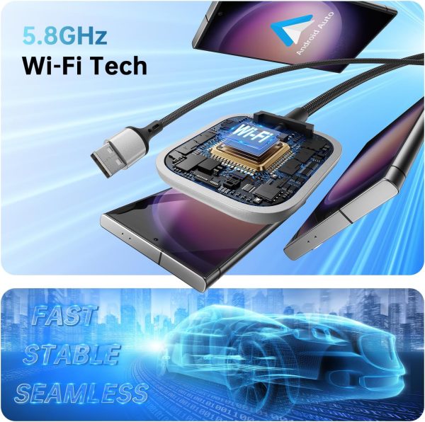 JDG Android Auto Wireless Adapter, Wireless Android Auto Car... - Image 8