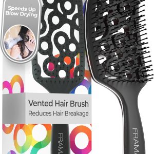 FRAMAR Professional Wet Hair Brush - Vented Hair Brush For W...