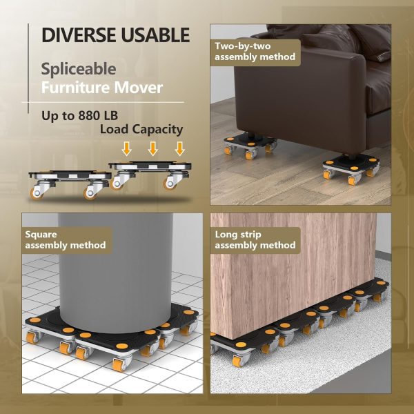 ONEON Furniture Mover Pro Set - Enhanced Dolly and Lifter wi... - Image 6