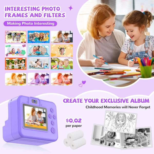 Yosfeng Instant Print Camera for Kids, Christmas Birthday Gi... - Image 4