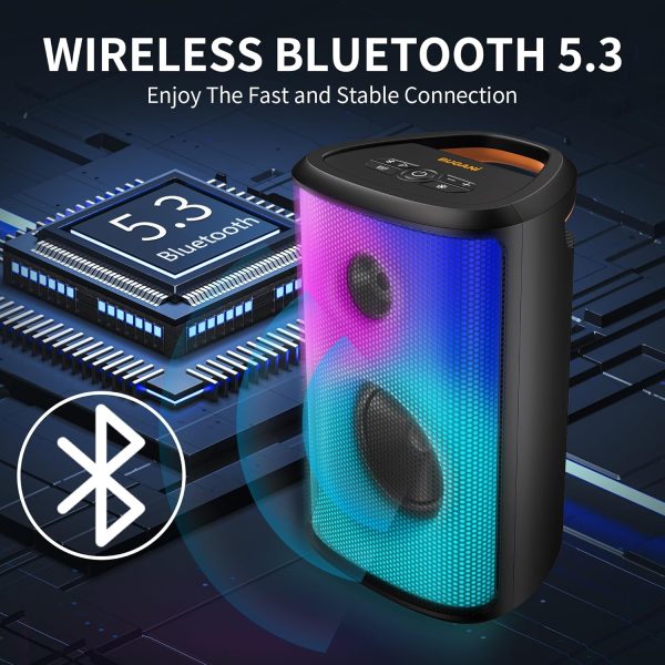 BUGANI Bluetooth Speaker Loud, 80W Wireless Portable Bluetoo... - Image 5