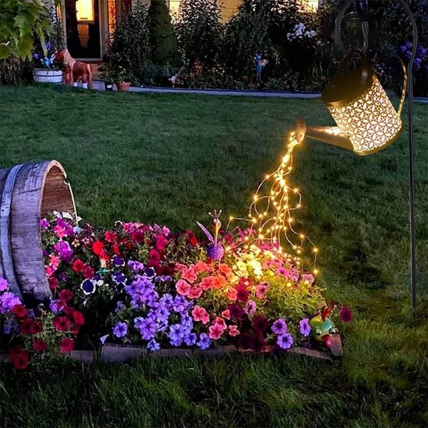 Solar Shower Watering Can Light，LED Solar Garden Lights Outd... - Image 2