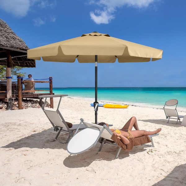 COOSHADE 7.5ft/9ft/10ft Outdoor Garden Table Umbrella Patio ... - Image 7
