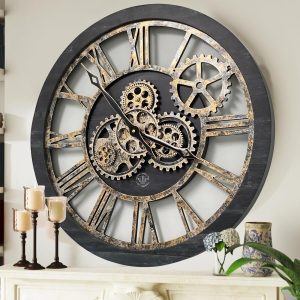 The Gears Clock The Original Real Moving Gear Wall Clock Vin...