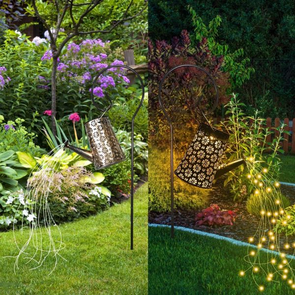 Solar Lights Outdoor Waterproof, Solar Watering Can Lights G... - Image 4