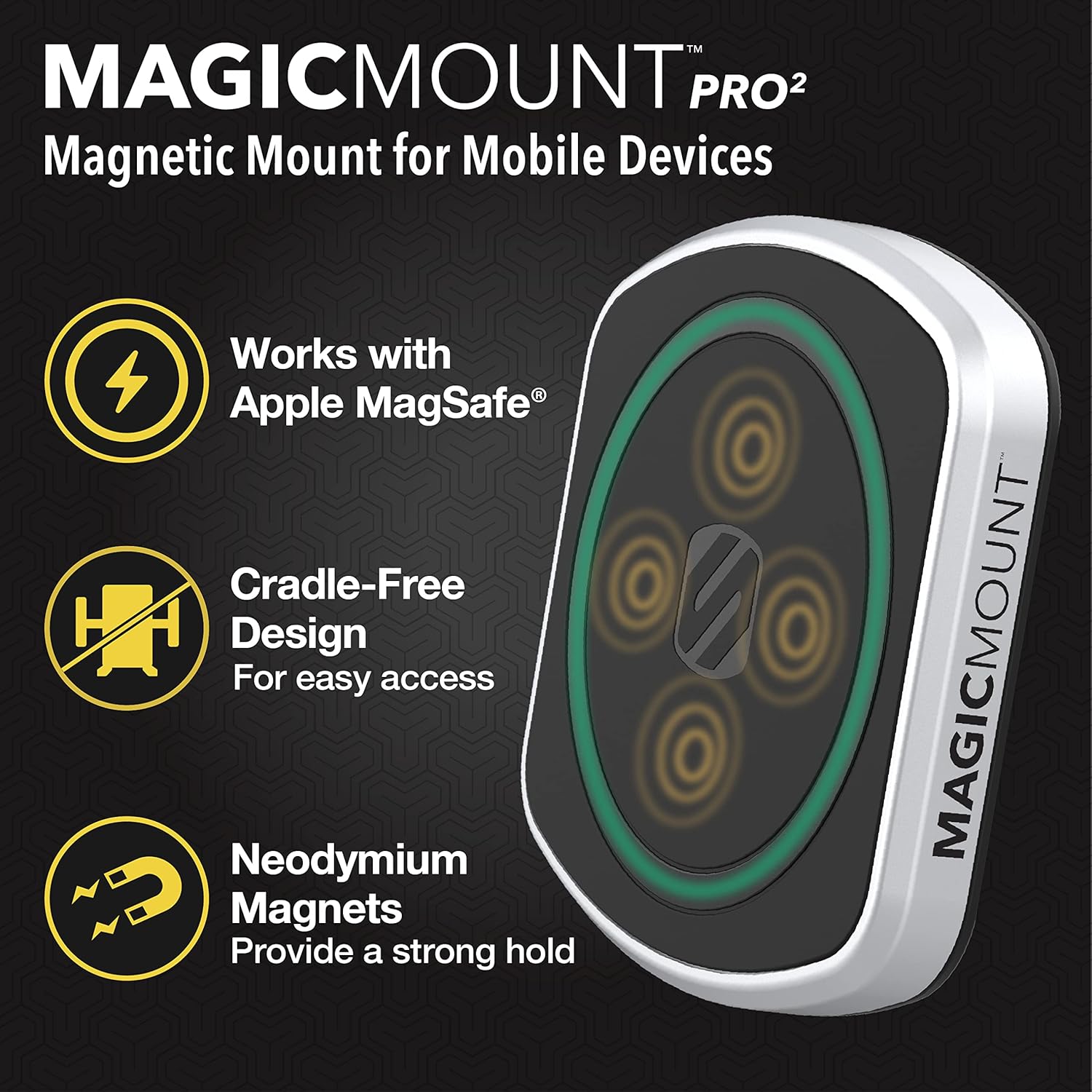 Scosche MP2ODVM-XTSP MagicMount Pro2 Dash/Vent/Window 4-in-1…