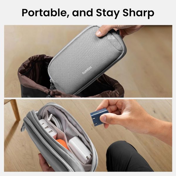 tomtoc Electronic Organizer Travel Case, Water Resistant Dua... - Image 10