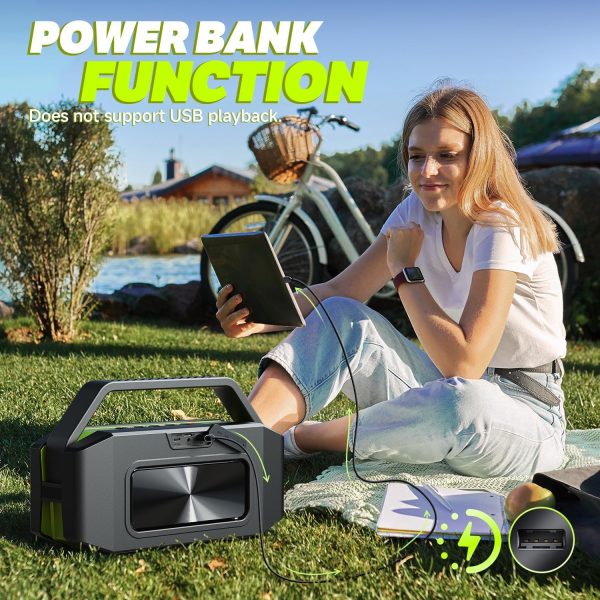 W-KING Bluetooth Speaker - (100W PEAK)60W Rich Bass, IPX6 Wa... - Image 8