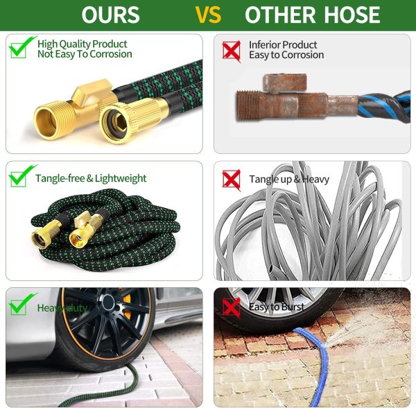 50 ft Expandable Garden Hose - All New 2025 Retractable Wate... - Image 6