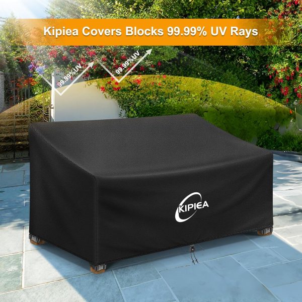 Kipiea Patio Sofa Cover, Heavy Duty 600D Outdoor Couch Cover... - Image 7