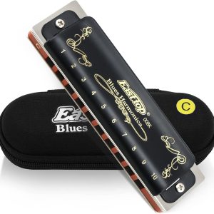 East top Harmonica C, Blues Harmonica Key of C 10 Hole 20 To...
