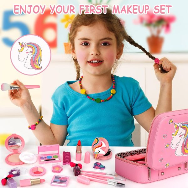 Kids Makeup Kit Girls Toys,Washable Makeup Kit Real Cosmetic... - Image 3