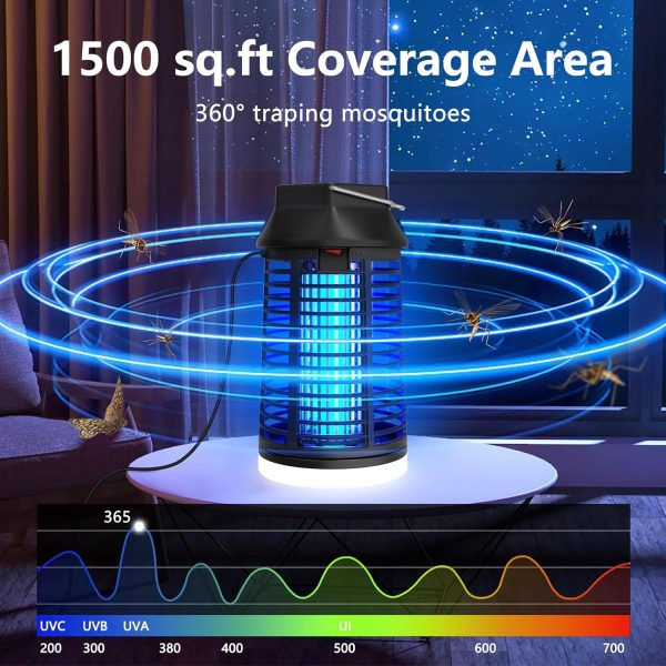 Bug Zapper, 4200V Mosquito Zapper with LED Light, Bug Zapper... - Image 2