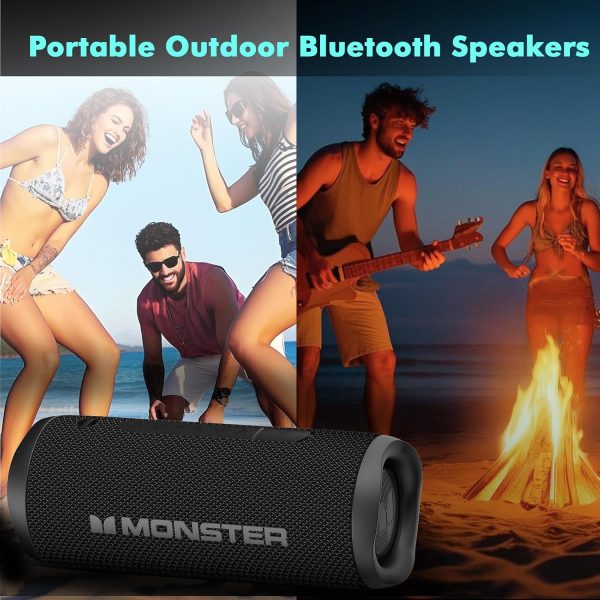 Monster Bluetooth Speaker, Wireless Portable Outdoor Bluetoo... - Image 6