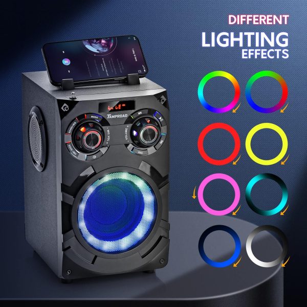 Bluetooth Speakers, 60W Loud Wireless Stereo Speaker with Su... - Image 4