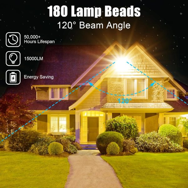 150W Plug in LED Flood Light, Security Lighting Fixtures 300... - Image 3