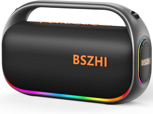 80W(120W Peak) Bluetooth Speaker Loud, Portable IPX6 Waterpr...