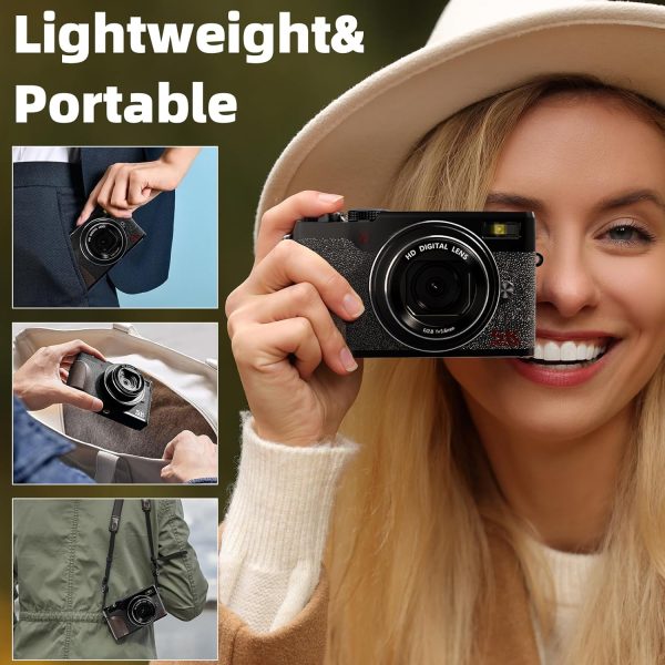Digital Camera, 64MP Cameras for Photography, 5K Vlogging Ca... - Image 6
