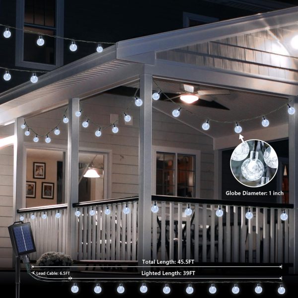Joomer Solar String Lights Outdoor 39FT 60LED Solar Globe St... - Image 4