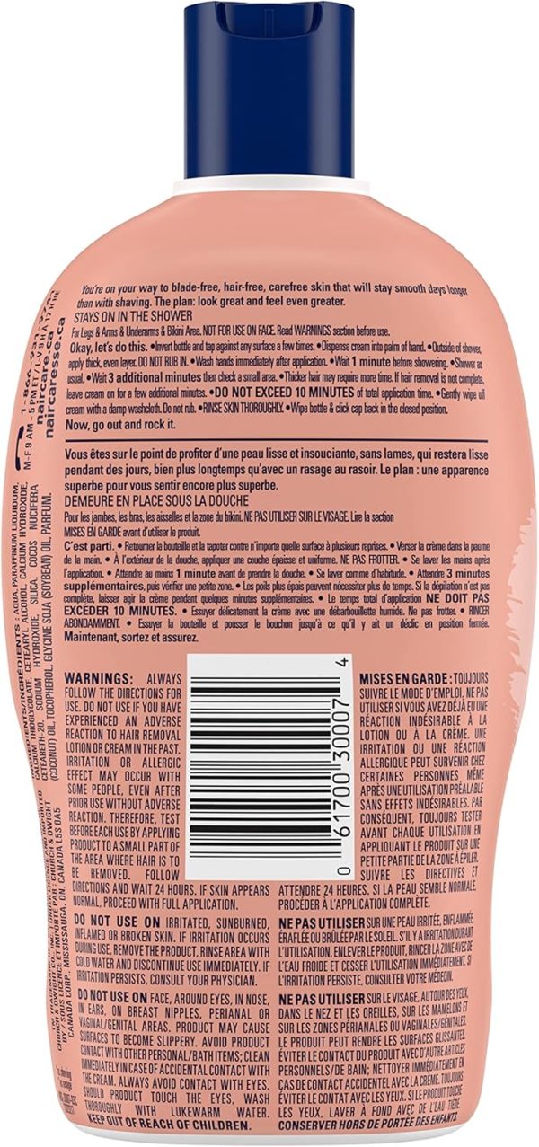 Nair Shower Power Sensitive Formula Hair Remover for Legs & ... - Image 4
