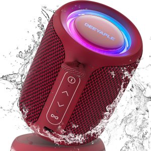 Deeyaple Portable Bluetooth Speaker, IP67 Waterproof Mini Bl...