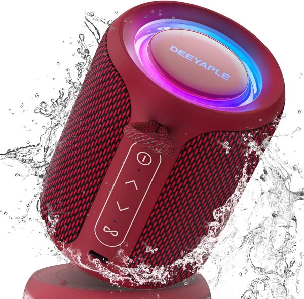 Deeyaple Portable Bluetooth Speaker, IP67 Waterproof Mini Bl...